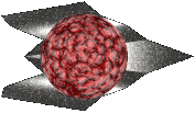 ship with red energy ball