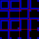pacman style tiles